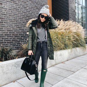 J. Crew Olive Green Parka Coat